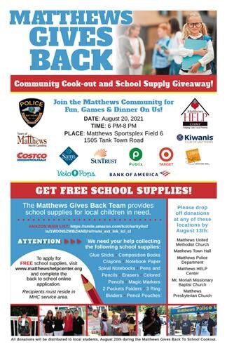 Matthews Gives Back flier